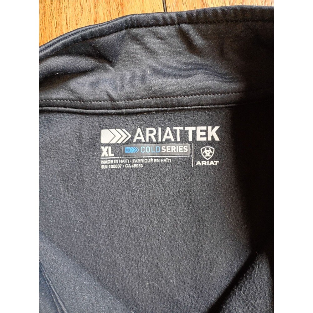 Ariat TEK Cold Series 1/4 Zip Pullover Mens XL Black - Picture 6 of 10